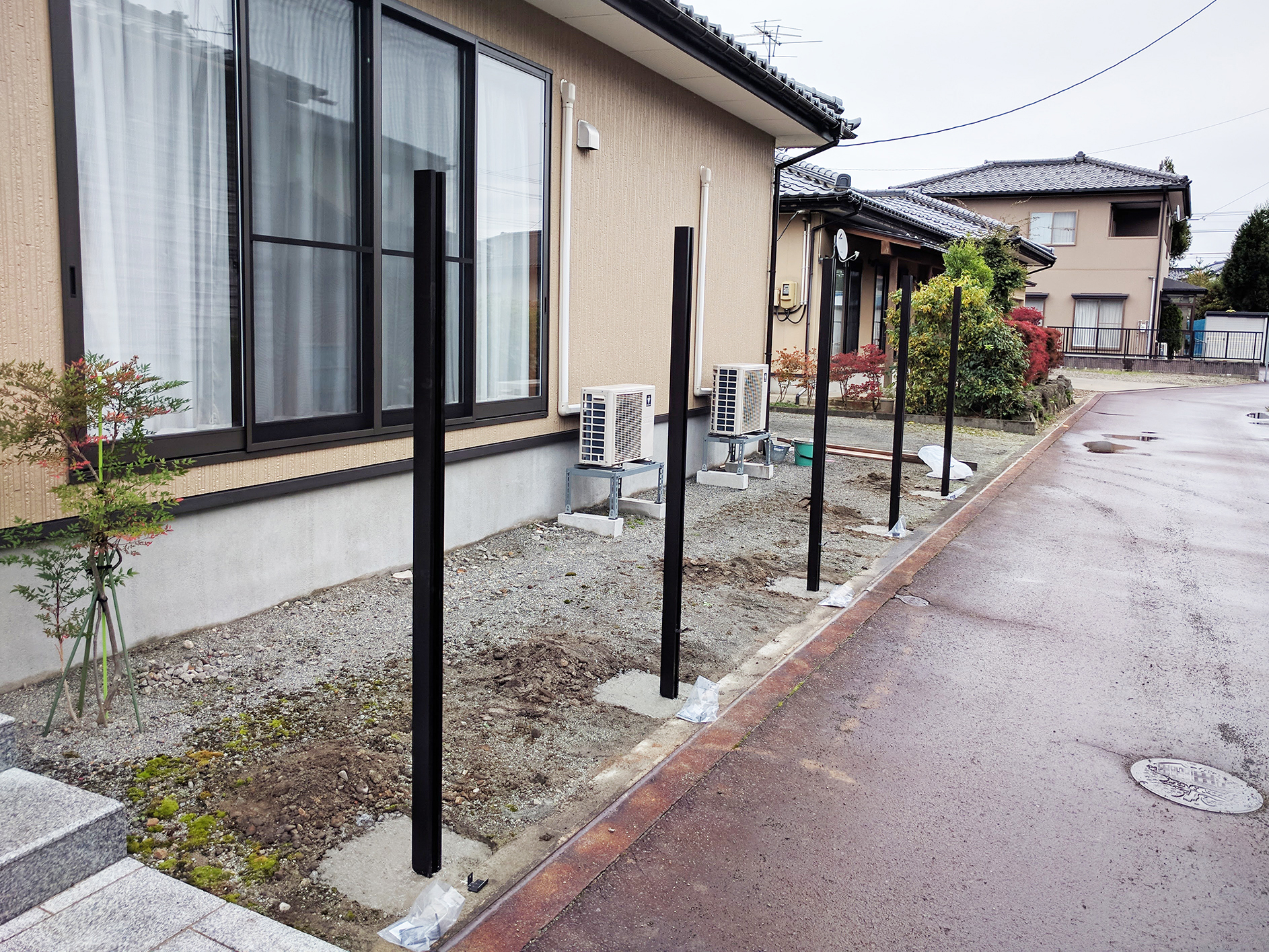 圧迫感なく目隠しフェンスを建てたい リフォーム事例 Nissho 旧 日昭アルミ工業