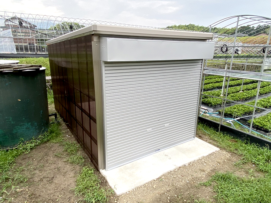 農機具を収納するスペースを作りたい リフォーム事例 Nissho 旧 日昭アルミ工業