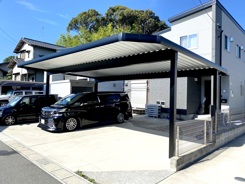 台風に強いカーポートを設置したい リフォーム事例 Nissho 旧 日昭アルミ工業
