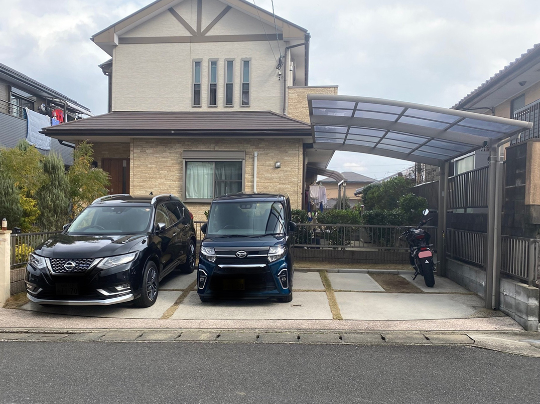 既設のカーポートを台風に強いものに変えたい リフォーム事例 Nissho 旧 日昭アルミ工業