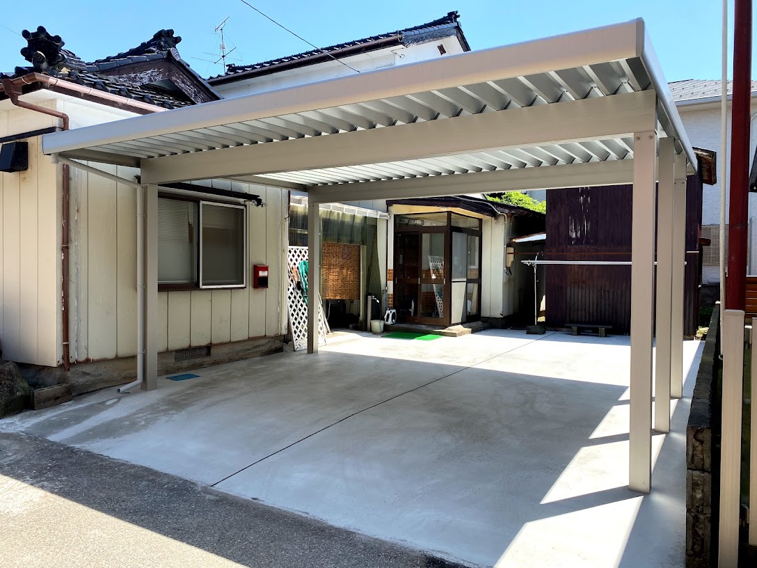 古いカーポートを撤去して新たに建て直したい リフォーム事例 Nissho 旧 日昭アルミ工業 古いカーポートを撤去して新たに建て直したい リフォーム事例 Nissho 旧 日昭アルミ工業