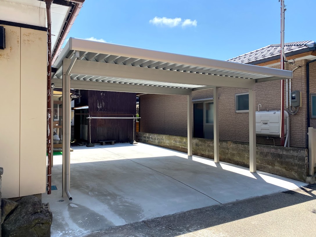 古いカーポートを撤去して新たに建て直したい リフォーム事例 Nissho 旧 日昭アルミ工業 古いカーポートを撤去して新たに建て直したい リフォーム事例 Nissho 旧 日昭アルミ工業