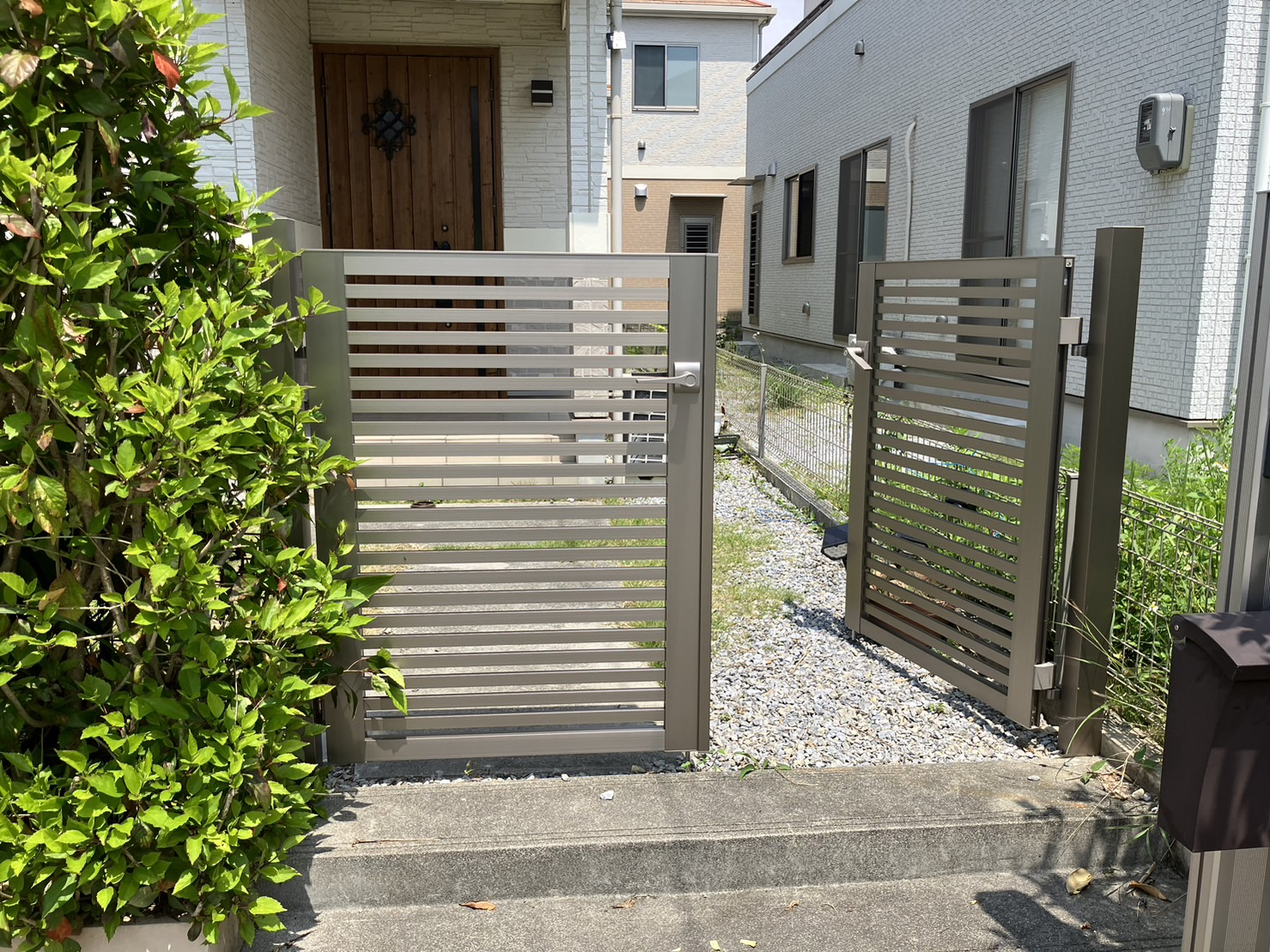 施工事例】門扉「三協アルミ レジリア」の設置 | スタッフblog | Nissho